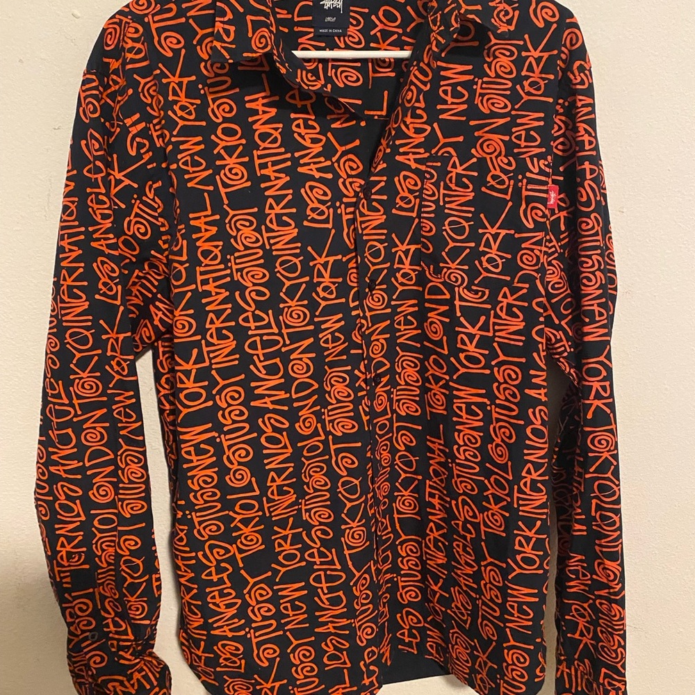 Stussy button up shirt